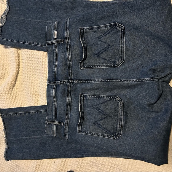 MOTHER Dark Blue Flare Jeans - Picture 2 of 3